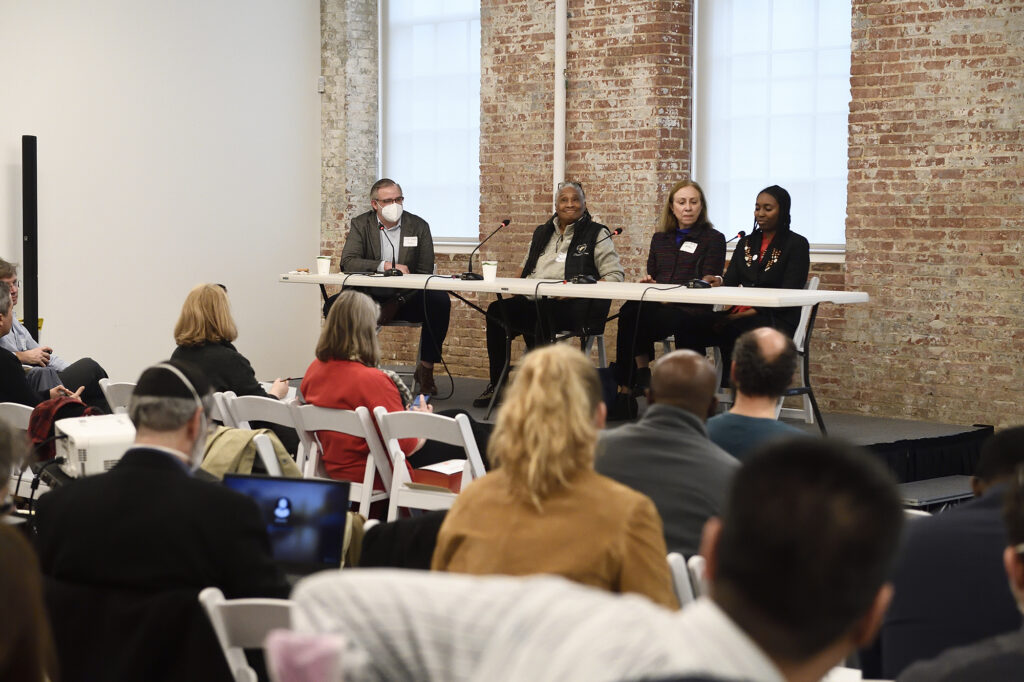 A panel of four members at the BSEC kickoff meeting